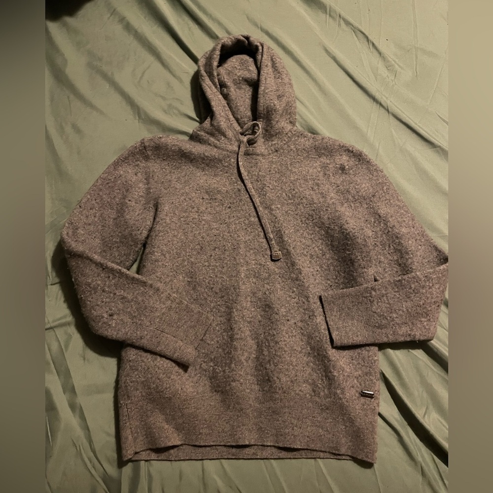 Strellson | Grey Lambswool Hoodie